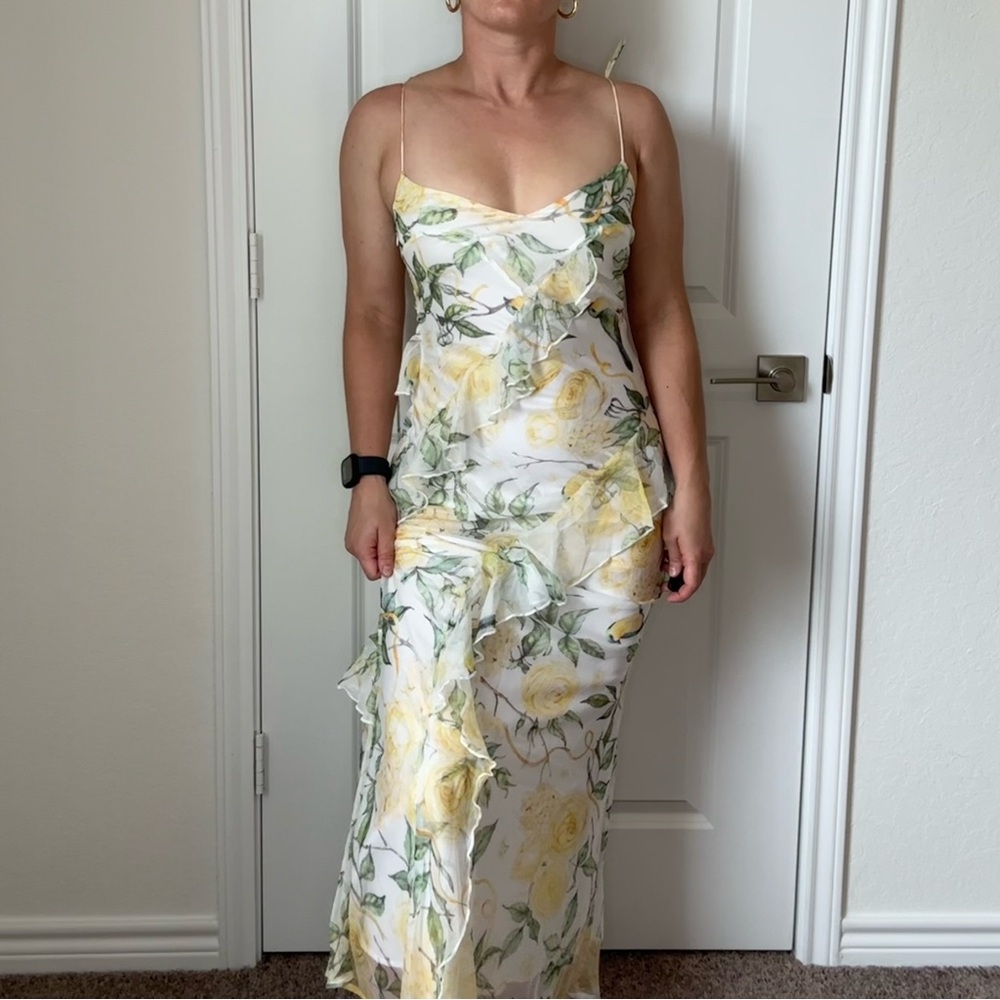 Mura Boutique Maxi Ruffle Dress